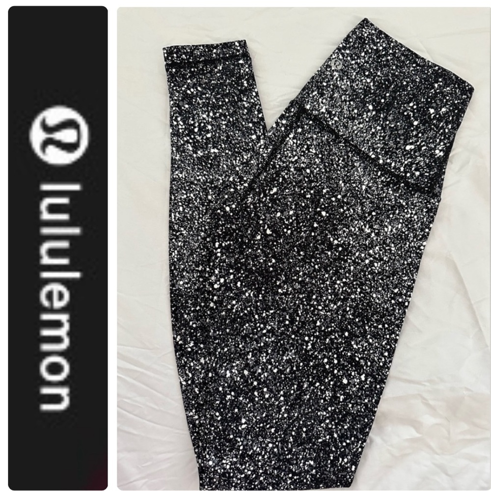 Lululemon/Wunder Under HR splatter Leggings/4